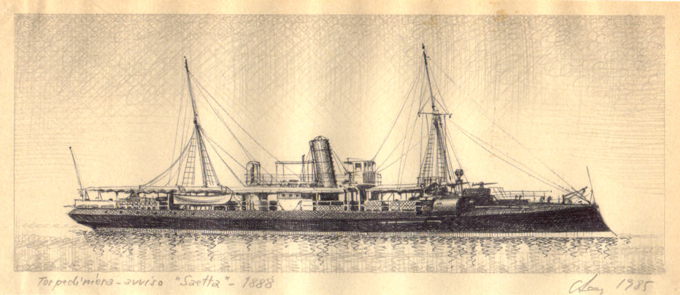 1888 - Torpediniera - avviso 'Saetta'